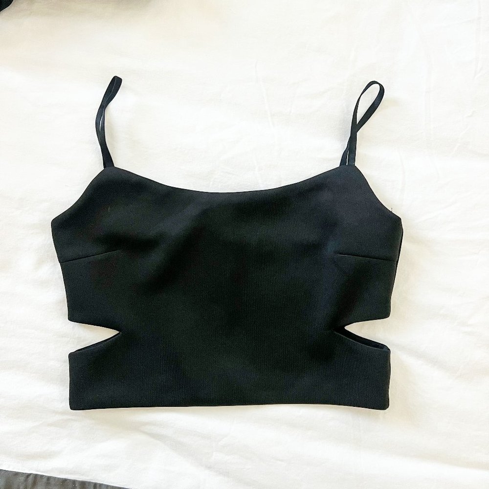 Black Cutout Tank